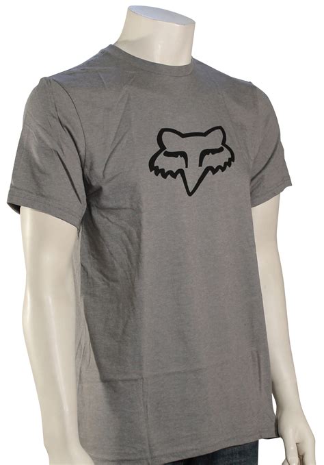 Fox Legacy Fox Head T Shirt Heather Graphite