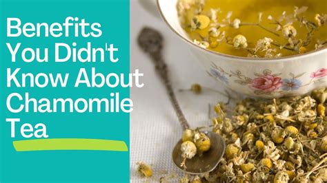 Chamomile Tea 9 Amazing Health Benefits You Never Knew Youtube