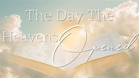 The Day The Heavens Opened” Pastor Nathaniel Urshan First