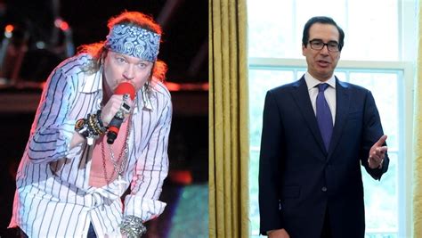 El Líder De Guns N Roses Y El Secretario Del Tesoro De Eeuu Se