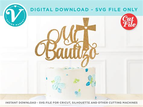 Mi Bautizo Bautismo Y Bautizo Archivos Svg Para Cricut Diy Cake Porn