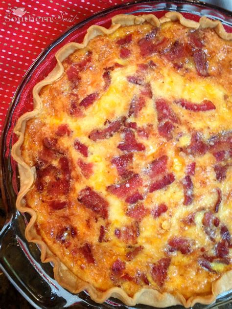 A Southern Soul: Bacon Cheddar Quiche