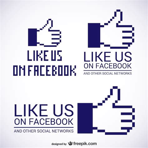 Like Us On Facebook Logo Vectors And Illustrations For Free Download