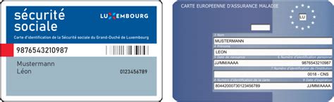 Carte de sécurité sociale Particuliers CCSS Centre commun de la