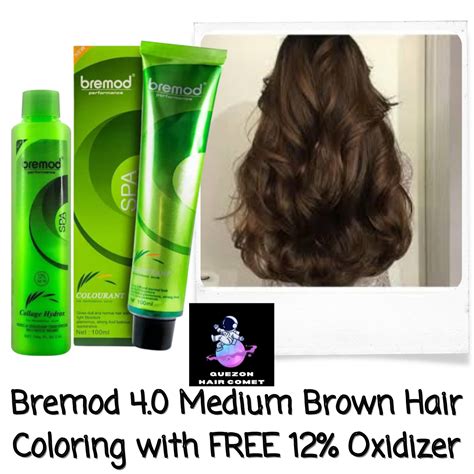 Bremod 4 0 Medium Brown Hair Coloring With FREE 12 Oxidizer Quezon