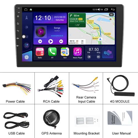 Podofo Android Car Stereo 6 128g 9 Inch 8 Core Carplay Android Auto Gps