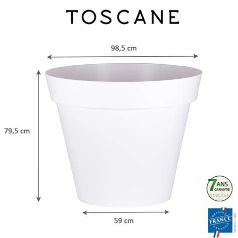 Pot de fleur rond TOSCANE Eda Ø 100 cm 356 L