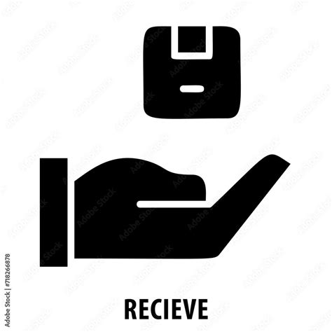 receive receiving hand holding receive icon