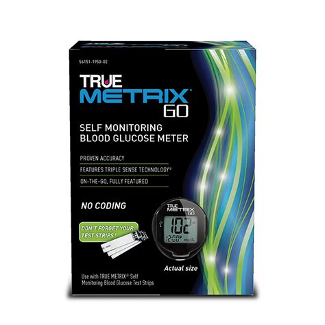 True Metrix Go Meter Starter Package Includes Meter Glucose Test