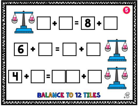 Balance To 12 Tiles Digital Marcy Cook Math