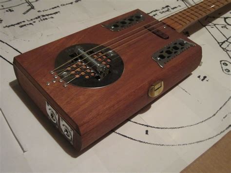 4 String Lap Steel Cigar Box Guitar This One Has A Hand Flickr