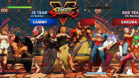 Street Fighter V Ae Luciajuricammykagekolin Vs Guriennashsakurachun Li Pc Mod Youtube