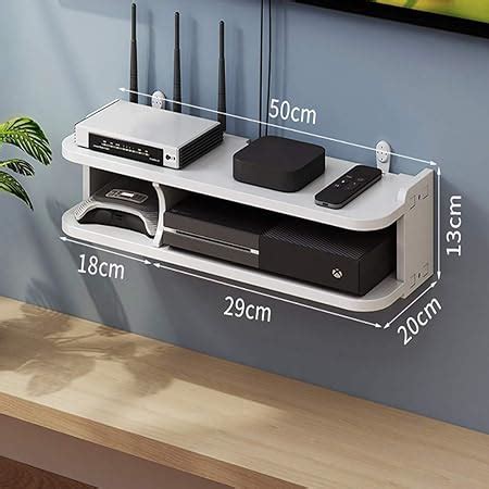 Floating Shelves Wall Mounted Tv Cabinet Wifi Router Rack Storage Rack