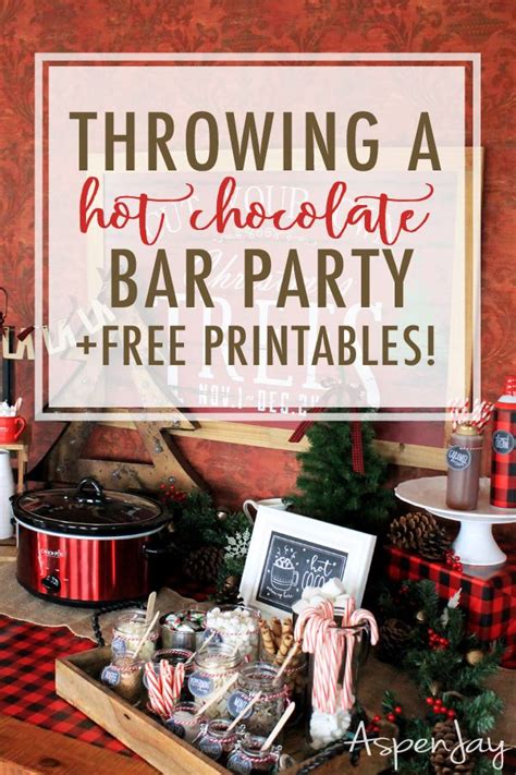 How To Throw The Perfect Hot Chocolate Bar Party Free Cocoa Bar