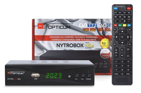 TUNER DEKODER DVB T2 OPTICUM NYTROBOX NSe H 265 Sklep Opinie Cena W