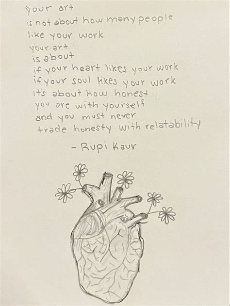 Rupi Kaur Poem W Heart Growing Flowers In 2022 Rupi Kaur How Many People Poems