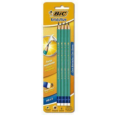 L Pis Bic Evolution Preto Hb N Hexagonal Borracha Unidades