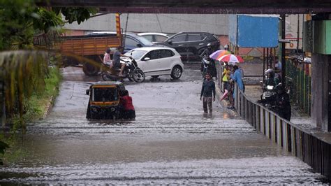 Mumbai Weather Today Heavy Rains Lash Parts Of The City Imd Issues