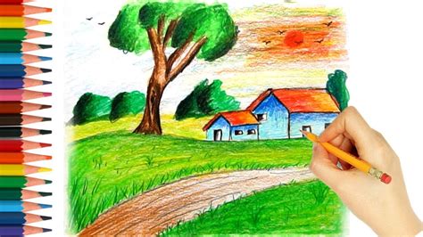 Easy Colored Pencil Drawings For Kids