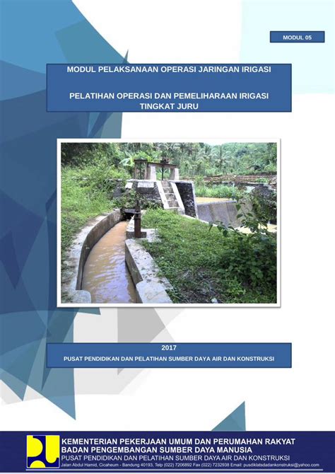 Pdf Modul 5 Pelaksanaan Operasi Jaringan Irigasi Bpsdm Pu Go Id Filemateri Substansi Dalam