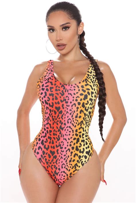 Wild All Summer One Piece Swimsuit Orange Combo In 2020 Orange