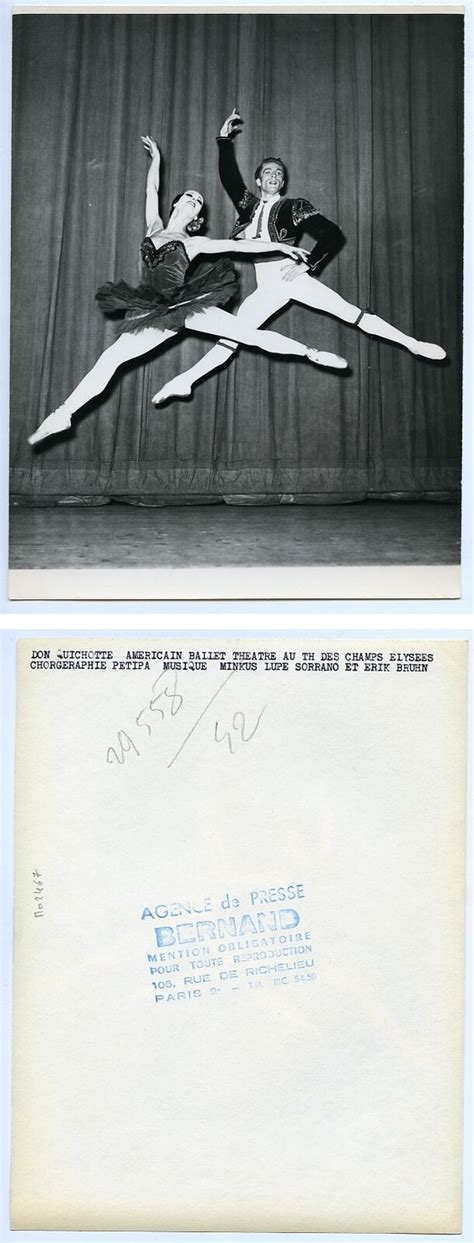 France Paris American Ballet Theater Petipa Don Quixote Old Photo