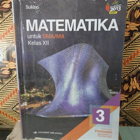 Buku Matematika Kelas 12 Erlangga Sukino Program Peminatan Lazada