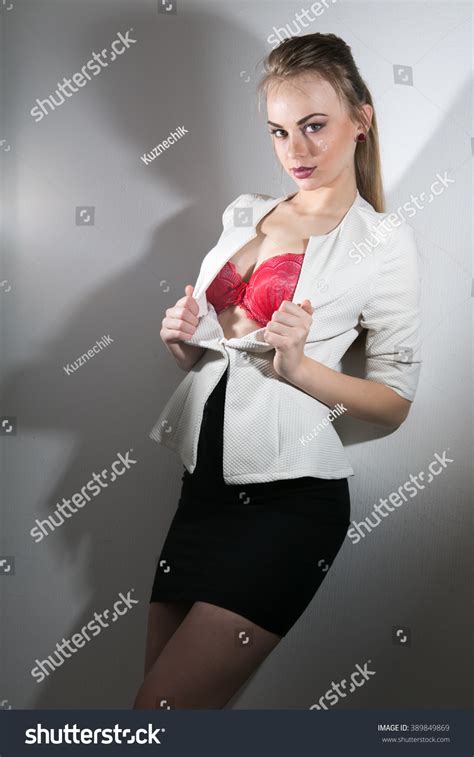 Sexy Confident Business Woman Lingerie Stock Photo 389849869 Shutterstock