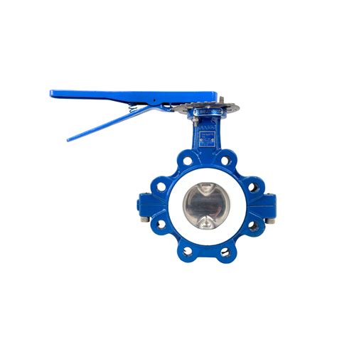 Fa Lugged Pn16 Butterfly Valve Split Ductile Iron Body Ptfe With Cast Iron Lever Bm Engineering