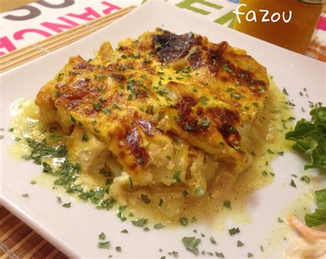 Gratin de pomme de terre et poulet Les délices de Fazou