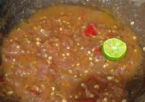 Resep Sambal Kacang Aka Bumbu Sate Anti Gagal Kreasi Masakan