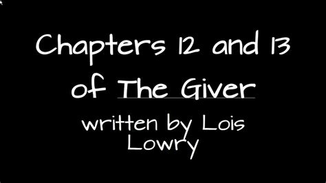 Giver Chapter 14 Summary