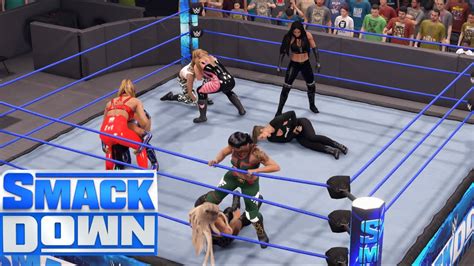 Wwe 2k22 Smackdown 8 Woman Battle Royal Youtube