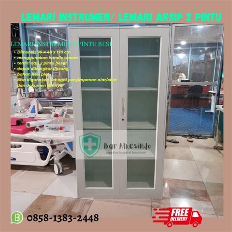 Jual Lemari Instrument Pintu Knockdown Lemari Arsip Pintu Import