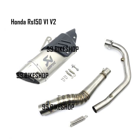 Honda Rsx 150 Rs150 V1 V2 Front Manifold Titanium Exhaust Full System