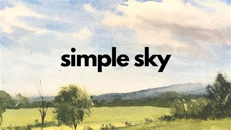 Simple Watercolor Sky Tutorial | Learn to Paint Watercolor