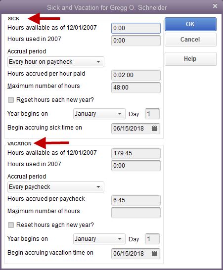 Accruing Sick And Vacation Time For Employees Experts In Quickbooks