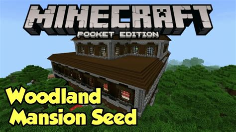 11 Woodland Mansion Seed Minecraft Pe Pocket Edition Youtube