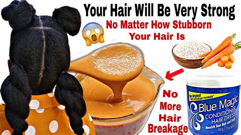 Hair Growth Treatment How I Grew My Hair Extremely Fast With Blue Magic Hair Grease Rice N