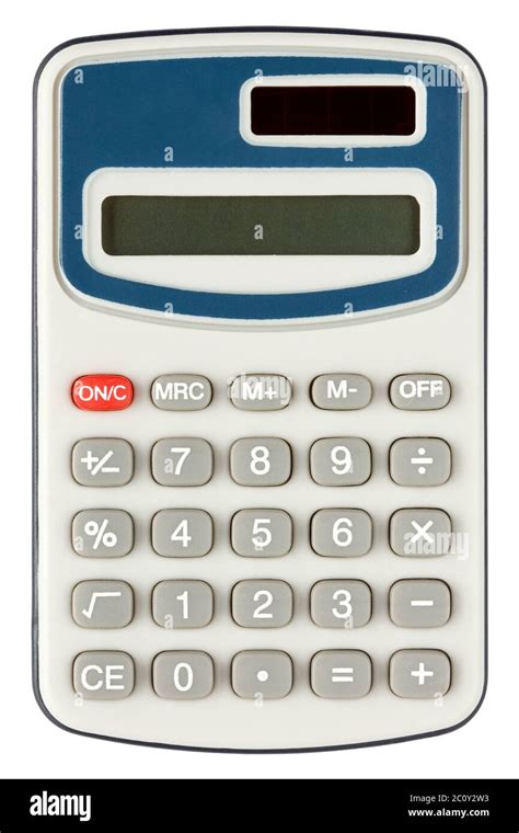 Digital Electronic Calculator Isolated Stock Photo Alamy