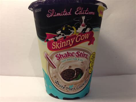 Crazy Food Dude Review Skinny Cow Slimited Editions White Mint Cookie Shake Stirs Shake