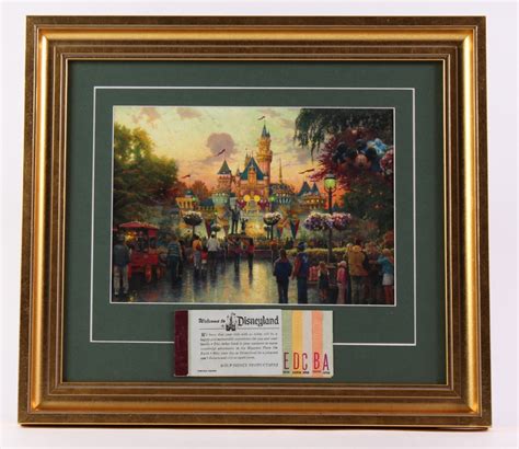 Thomas Kinkade Th Anniversary Disneyland X Custom Framed