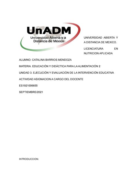 EDA2 U3 ACD CABM Tarea UNIVERSIDAD ABIERTA Y A DISTANCIA DE MEXICO