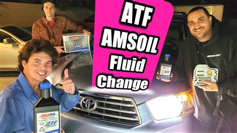 Toyota Highlander Wd Amsoil Transmission Fluid Change Youtube