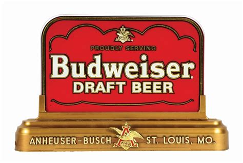 Lot Detail Budweiser Electric Light Up Sign