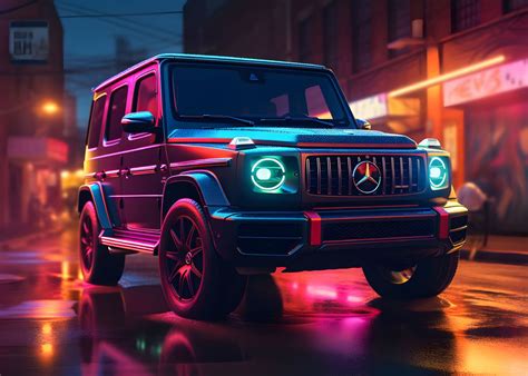 Neon Mercedes Wallpapers Wallpaper Cave