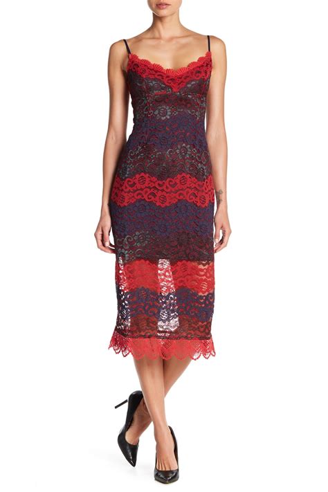 Nsr Floral Lace Midi Dress Nordstrom Rack