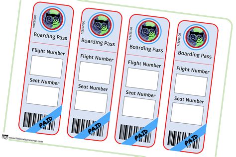 Free Boarding Passes Printable Role Play Activity Template Early Years Ey Eyfs Resource