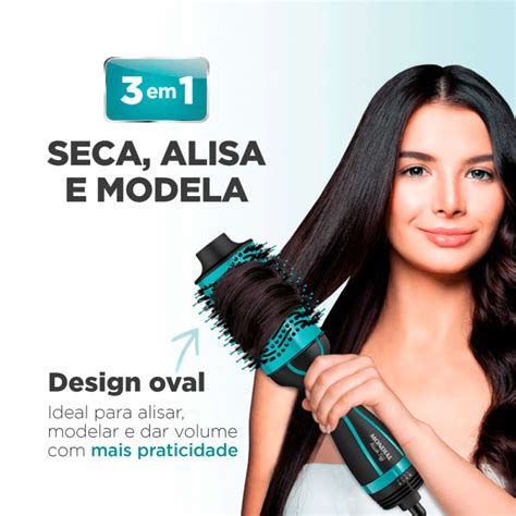 Escova Secadora Mondial Black Tiff ES 16 Preto Azul Bivolt