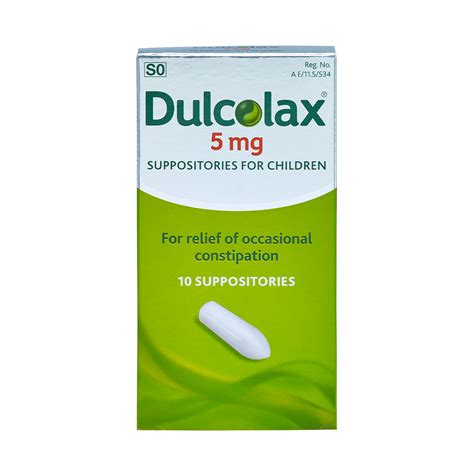 Dulcolax Paediatric Suppositories 10 Broadway Pharmacy